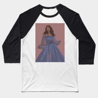 Katara in Blue Goddess Dress Baseball T-Shirt